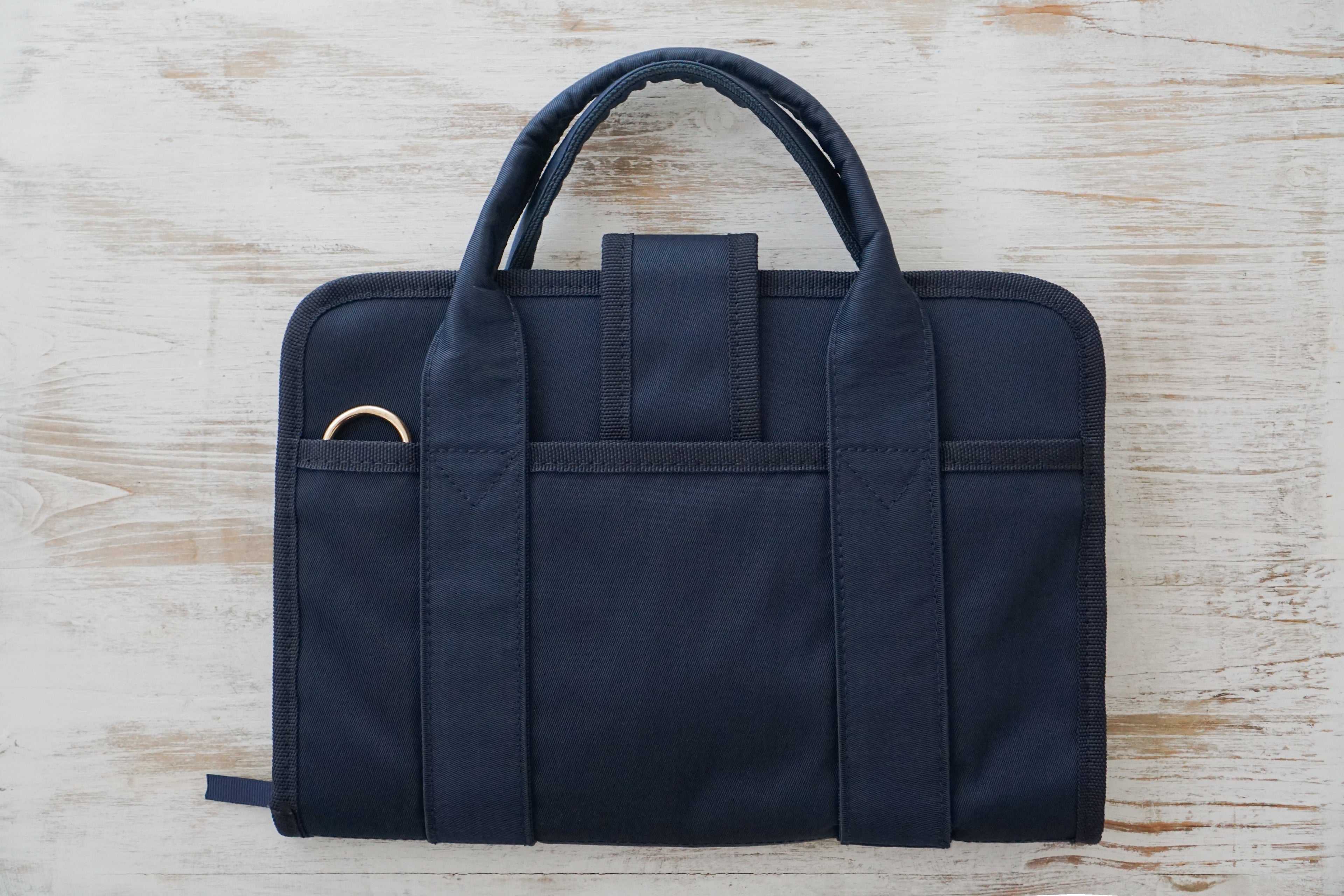 Waterproof bookbag, Men's bookbag, Book bags for adults, Handbag for books, Navy Blue