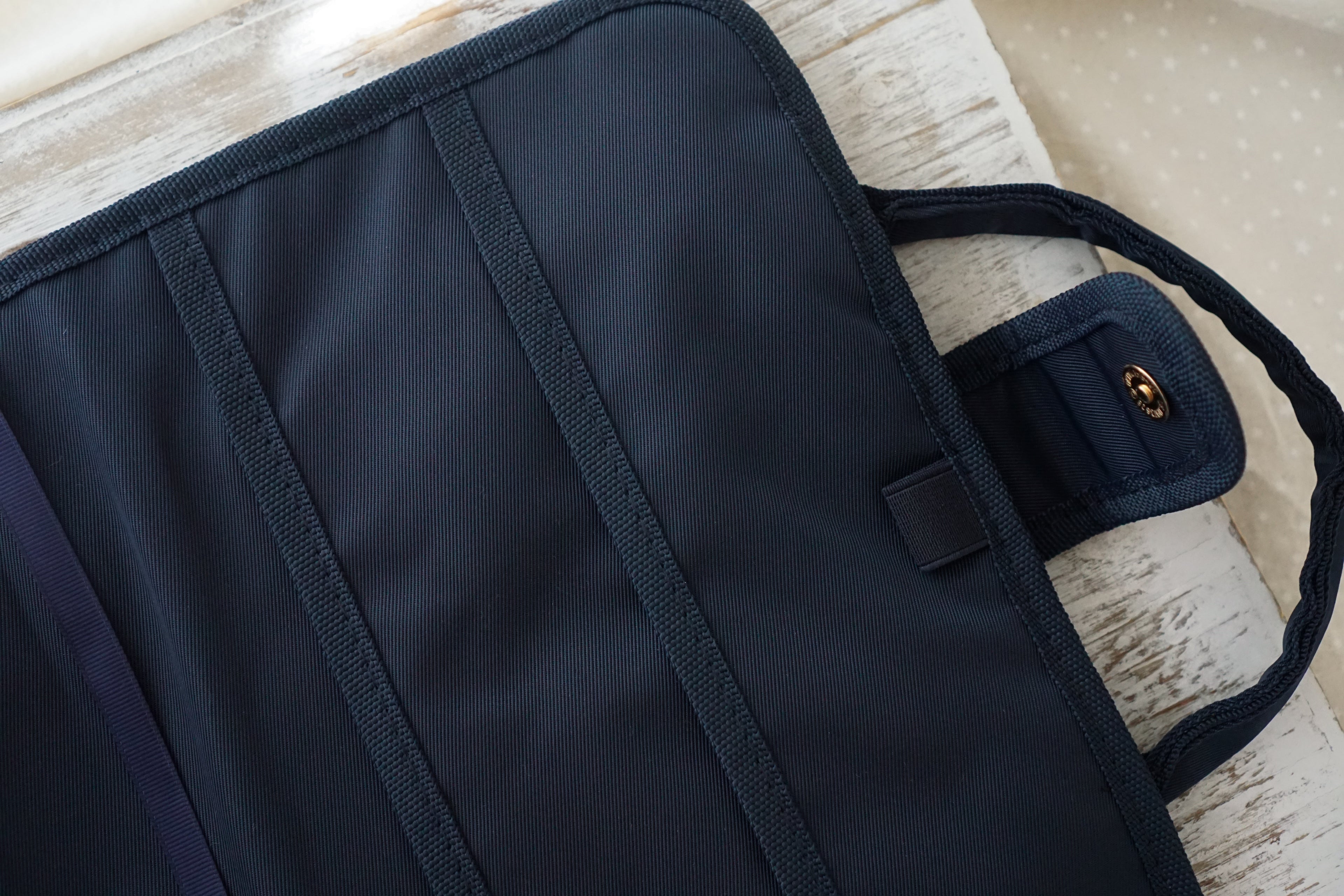 Waterproof bookbag, Men's bookbag, Book bags for adults, Handbag for books, Navy Blue