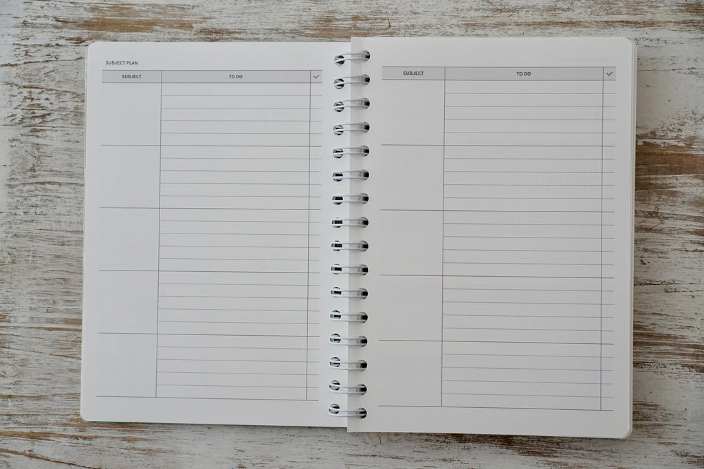 Lucky Study Planner — 6-Month A5 Study Planner with Hidden Clovers