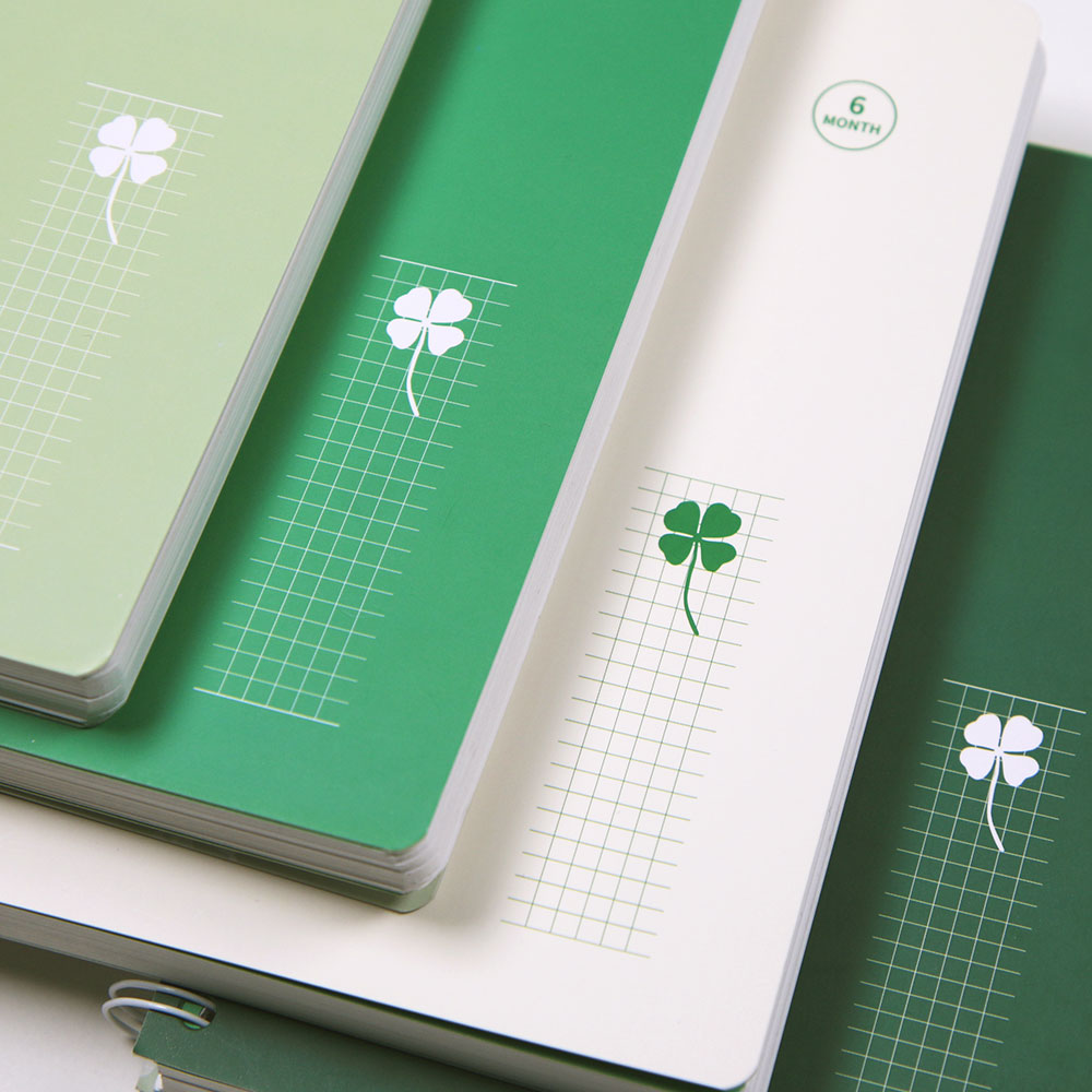 Lucky Study Planner — 6-Month A5 Study Planner with Hidden Clovers