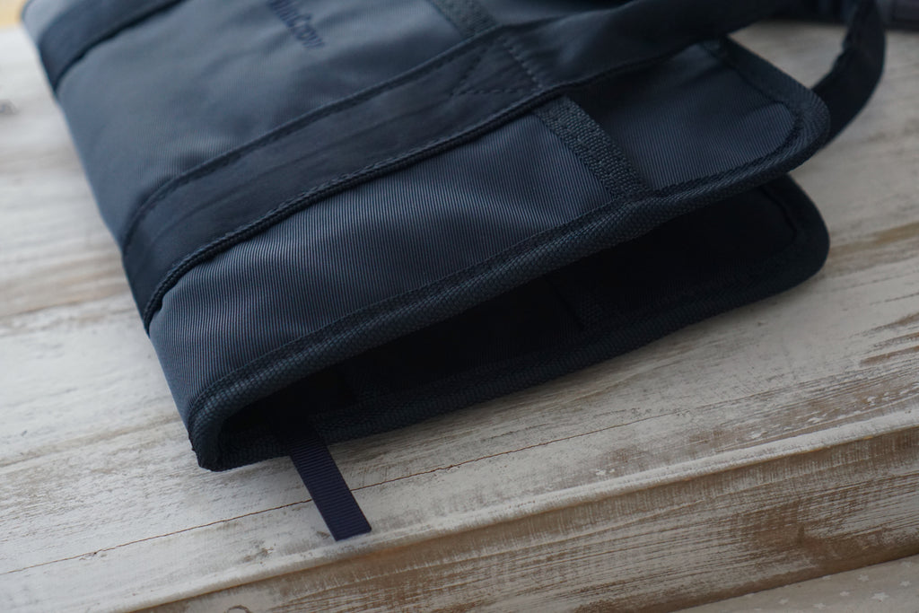 Waterproof bookbag, Men's bookbag, Book bags for adults, Handbag for books, Navy Blue