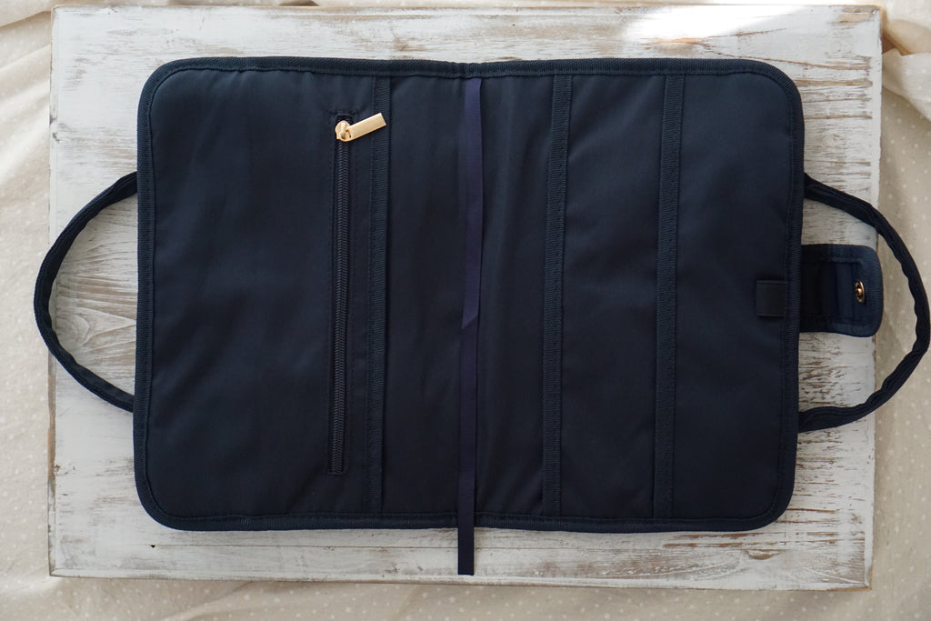 Waterproof bookbag, Men's bookbag, Book bags for adults, Handbag for books, Navy Blue