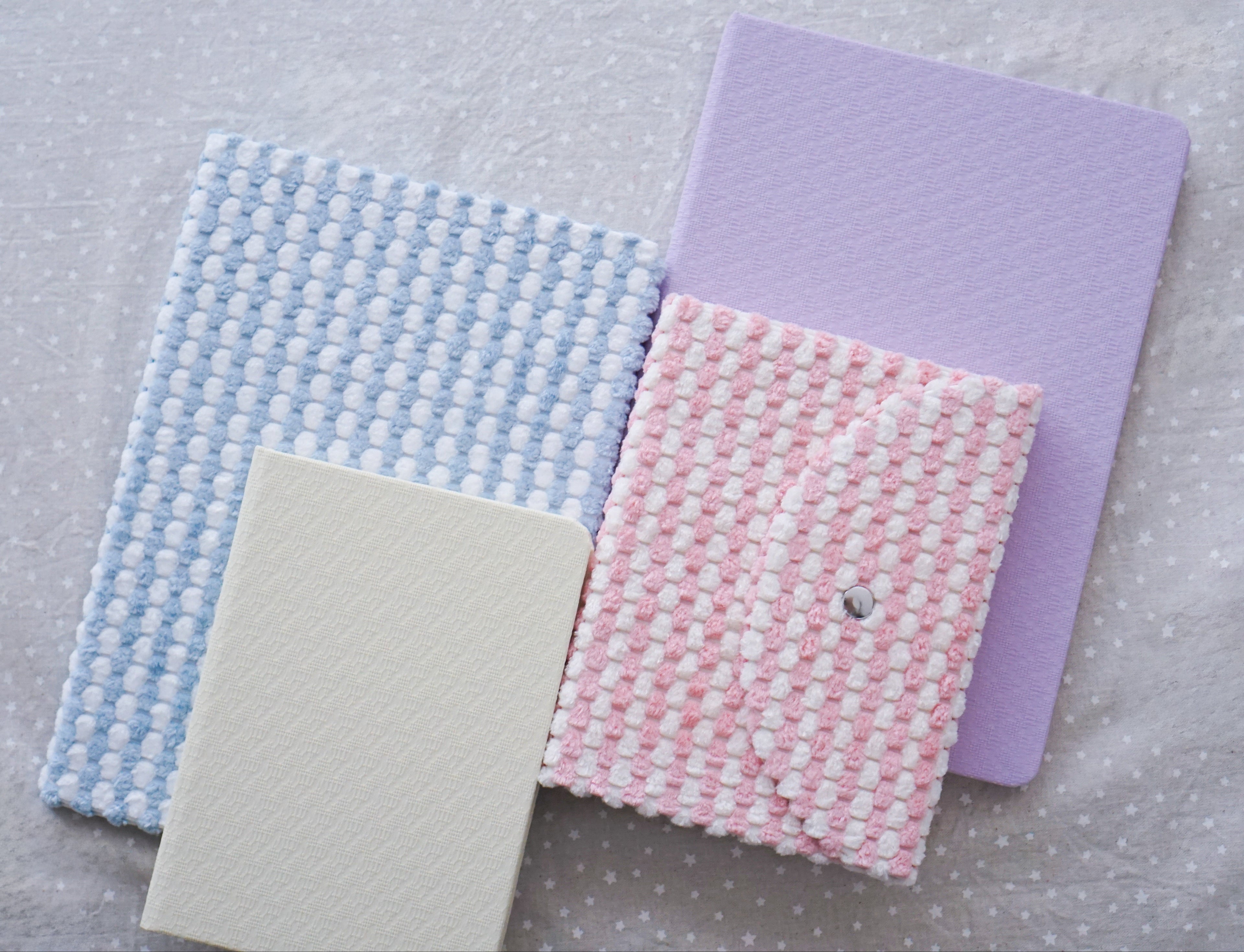 Fabric Cover Blank Notebook – Compact A5/A6 Size