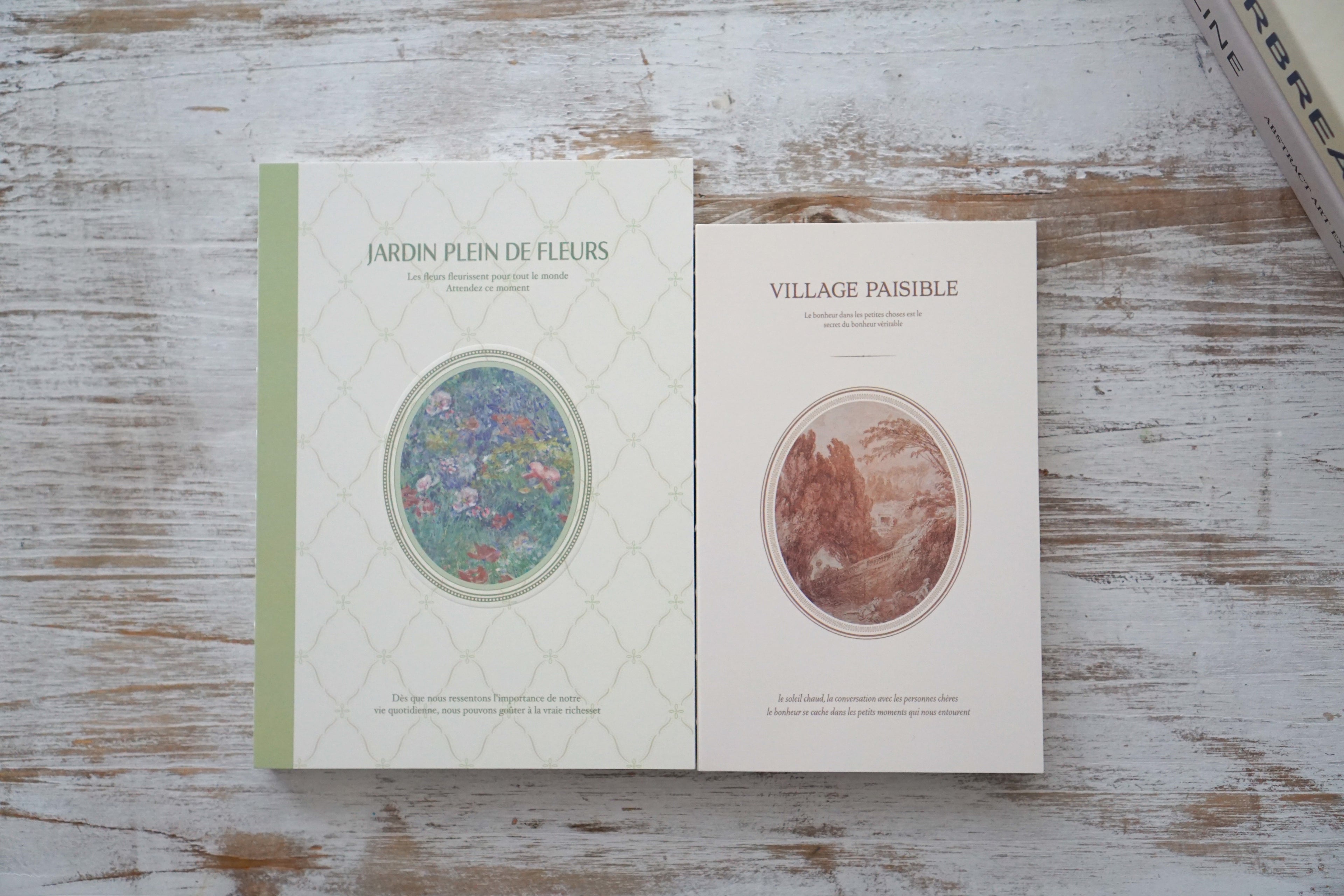 Vintage Blank Notebook Opens 180°, Unlined