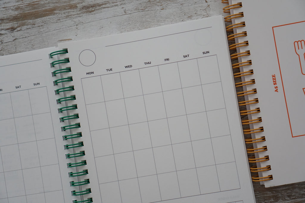 A5 Health & Wellness Journal Planner – 6-Month Meal & Body Tracking