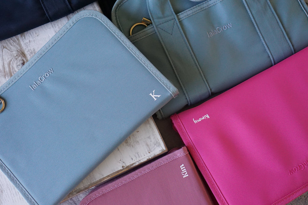 Personalised Stationery Pouch, Bookish Gifts, Initial on Book Pouch