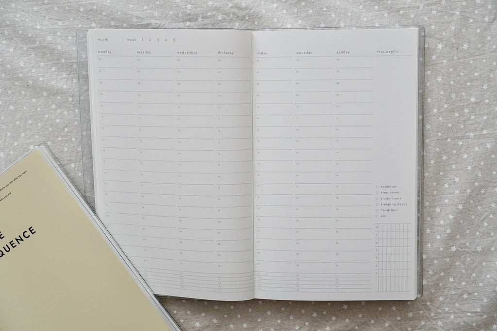Sequence to Sequence, 24-Hour Timetable Weekly Planner (6-Month)