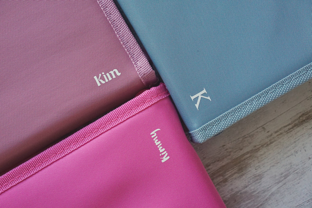 Personalised Stationery Pouch, Bookish Gifts, Initial on Book Pouch