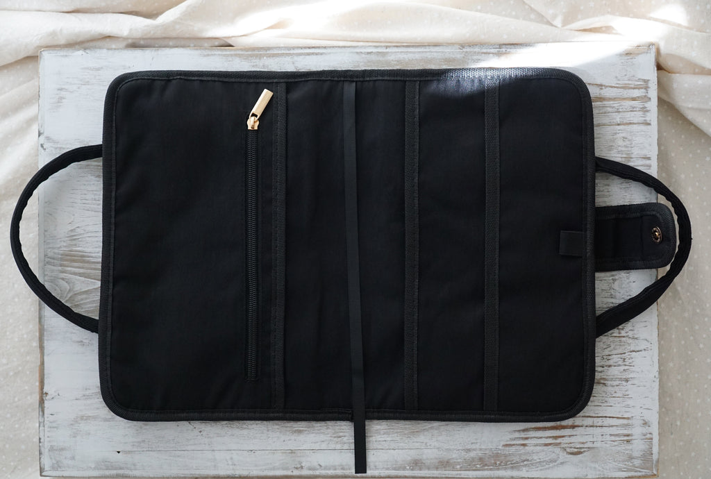 Preppy Reading Accessories, Hot Pink and Black Aesthetic, Water-resistant Book Bag, Travel Book Protector, Annotation Pouch, Kindle and Book Carrier, Bible Cover for Women, Minimalist Book Bag, Coquette Stationery Pouch, Desk Organization Gifts.