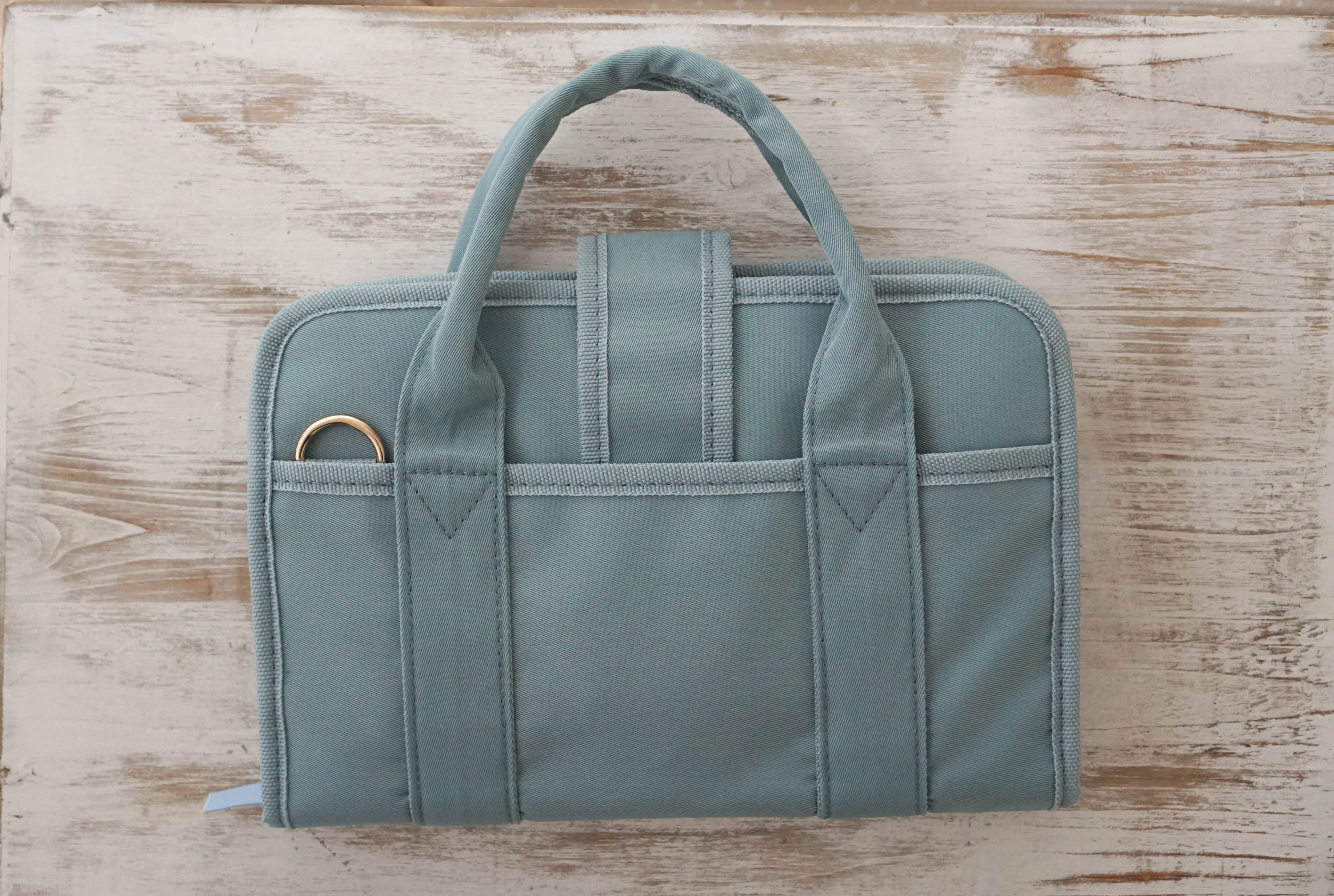 Dusty Blue Aesthetic, Water-resistant Book Protector, Travel Book Bag with Handles, Bible Cover for Women, Journaling Pouch for Writers, Annotation Kit Bag, Minimalist Reading Kit, Cozy Home Library Accessories, Blue Gingham Stationery, Protective E-reade