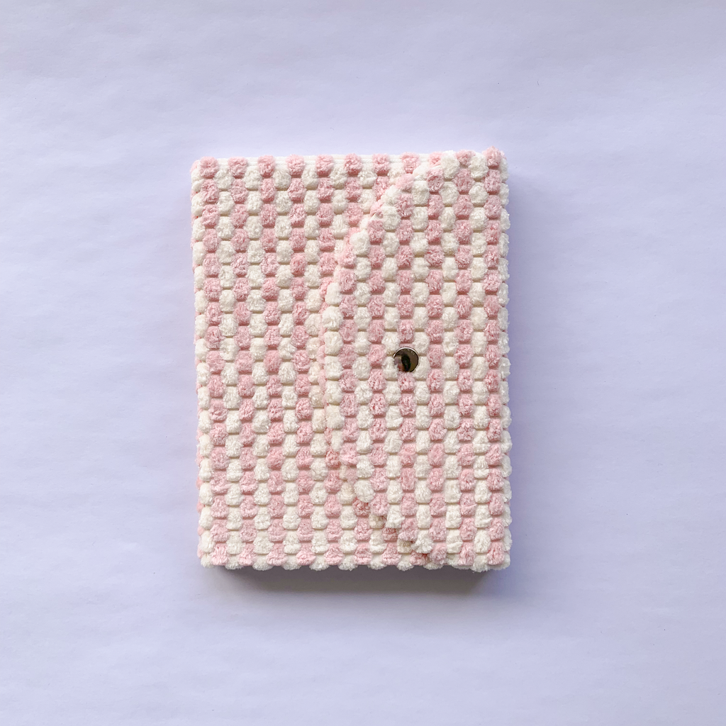 Fabric Cover Blank Notebook – Compact A5/A6 Size