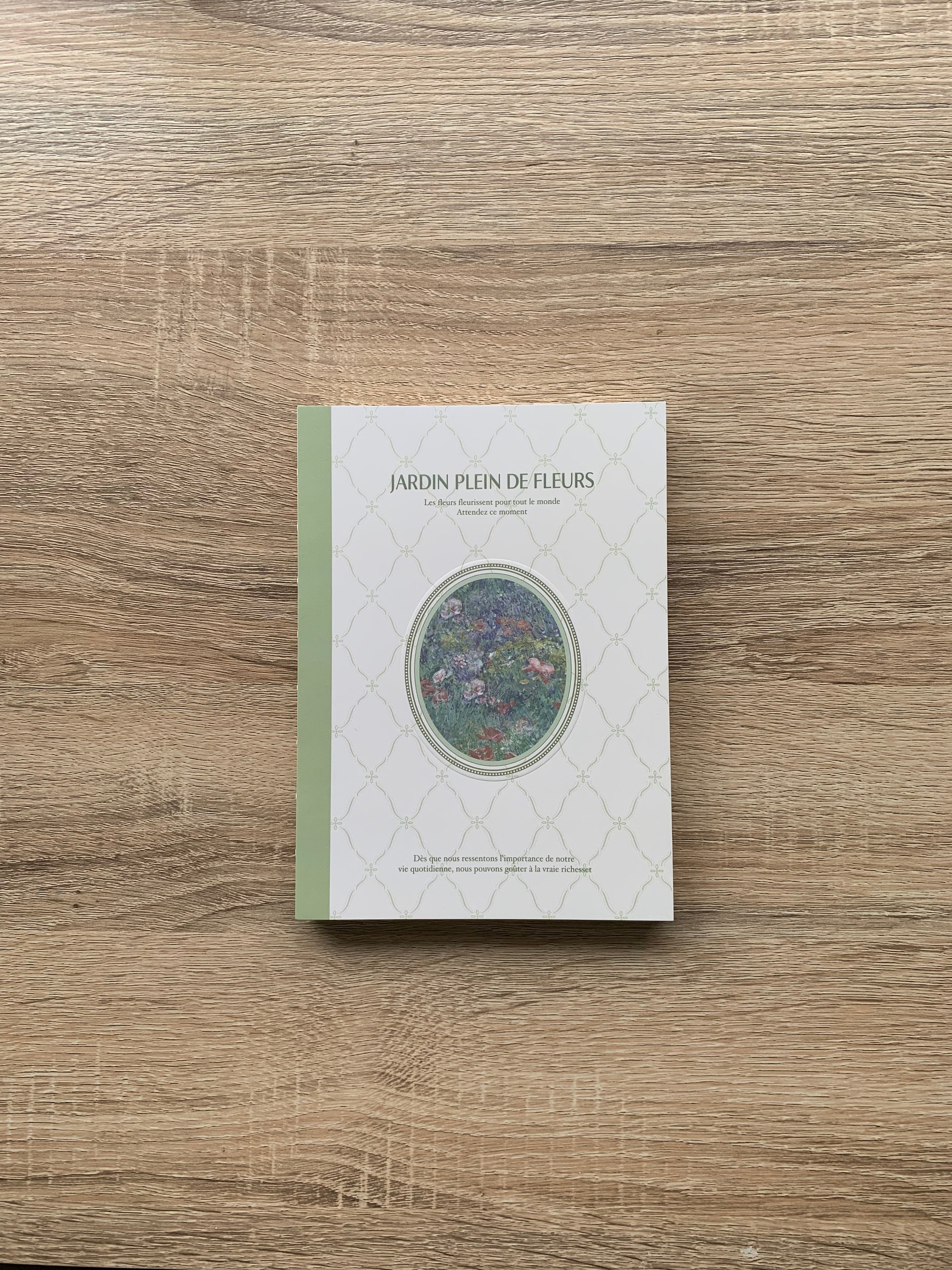 Vintage Blank Notebook Opens 180°, Unlined