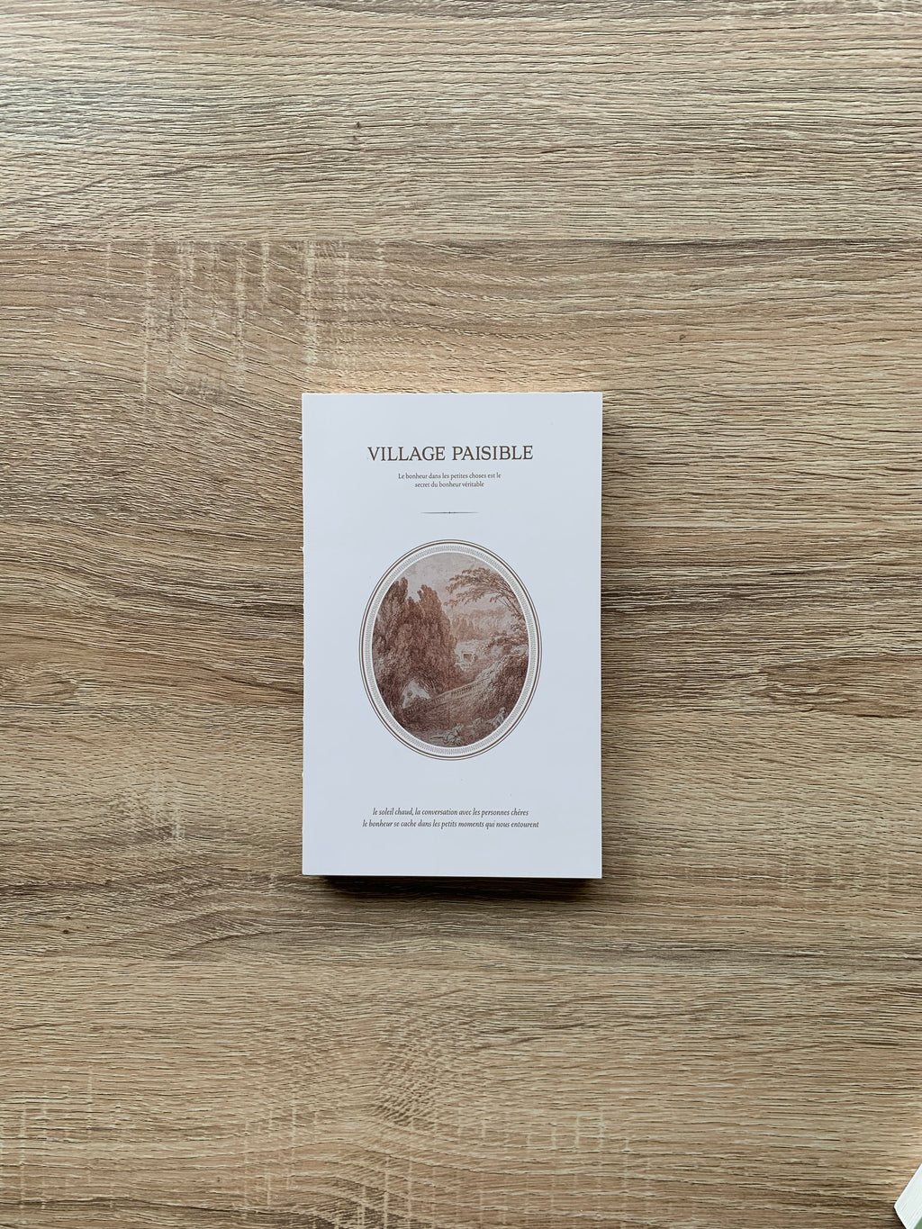 Vintage Blank Notebook Opens 180°, Unlined